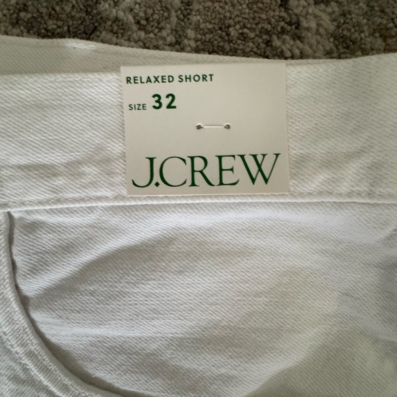 J. Crew Women's Frayed Hem White Jean Shorts new with tags - Picture 2 of 4